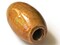 40mm Brown Tube Bead Vintage Macrame Bead Ceramic Large Hole Bead bD2